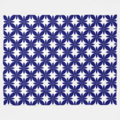 Couverture Polaire Motif géométrique de teinture Shibori (Devant (Horizontal))