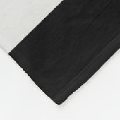 Couverture Polaire Motif géométrique des bandes noires et blanches (Coin)