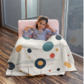 Couverture Polaire Motif géométrique du milieu du siècle