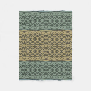 Couverture Polaire Motif géométrique en tissu boueux