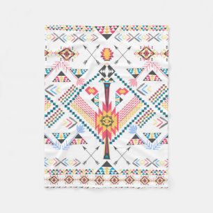 Couverture Polaire Motif géométrique ethnique cool à la mode triba