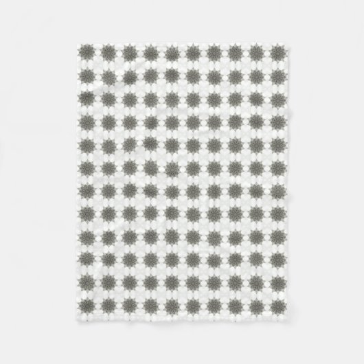 Couverture Polaire Motif géométrique étoile d'argent (Devant)