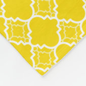 Couverture Polaire Motif géométrique jaune de Quatrefoil (Coin)
