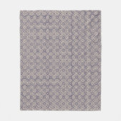 Couverture Polaire Motif géométrique marocain bleu islamique (Devant)