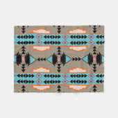 Couverture Polaire Motif géométrique mexicain Aztec (Devant (Horizontal))