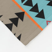 Couverture Polaire Motif géométrique mexicain Aztec (Coin)