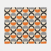 Couverture Polaire Motif géométrique moderne du milieu du siècle (Devant (Horizontal))