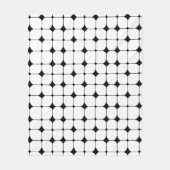 Couverture Polaire Motif géométrique moderne du milieu du siècle noir (Devant)