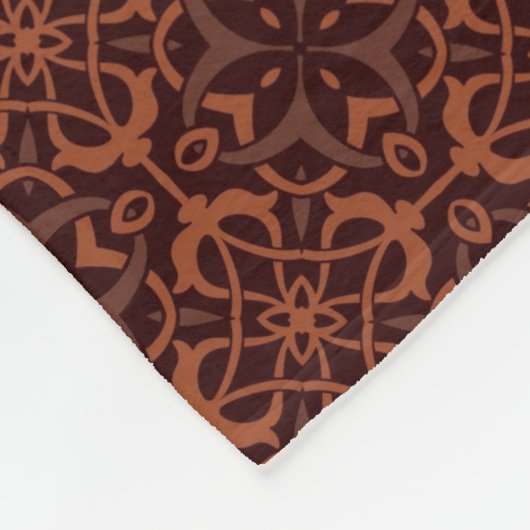 Couverture Polaire Motif géométrique moderne ethnique 2 (Coin)