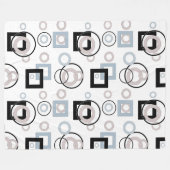 Couverture Polaire Motif géométrique moderne multicolore (Devant (Horizontal))