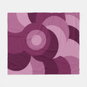 Couverture Polaire motif géométrique moderne rose violet (Devant (Horizontal))