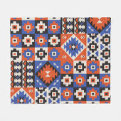 Couverture Polaire Motif géométrique oriental sans couture. Design et (Devant (Horizontal))