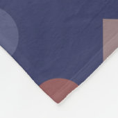 Couverture Polaire Motif géométrique rétro-point diamant (Coin)