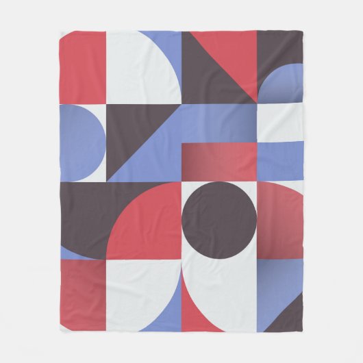 Couverture Polaire Motif géométrique simple Abstrait (Devant)