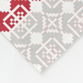 Couverture Polaire Motif géométrique SUN du matin letton II (Coin)