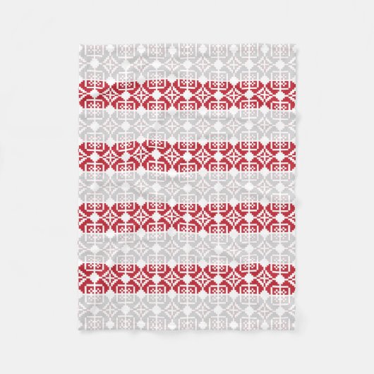 Couverture Polaire Motif géométrique SUN du matin letton II (Devant)