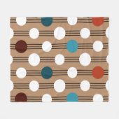 Couverture Polaire Motif géométrique transparent avec cercles (Devant (Horizontal))