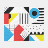 Couverture Polaire Motif géométrique transparent avec formes abstrait (Devant (Horizontal))