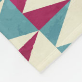 Couverture Polaire Motif géométrique triangle rétro (Coin)