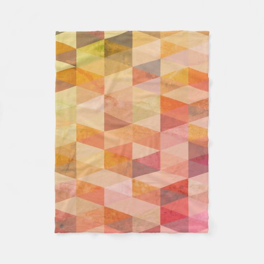 Couverture Polaire Motif géométrique Triangle souple (Devant)