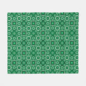 Couverture Polaire Motif géométrique vert moderne (Devant (Horizontal))