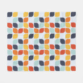 Couverture Polaire Motif géométrique vintage (Devant (Horizontal))