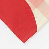 Couverture Polaire Motif Gingham de Fruits Mignons (Coin)