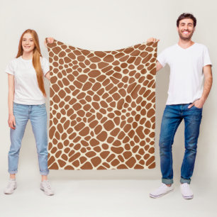 Couverture Polaire Motif Giraffe