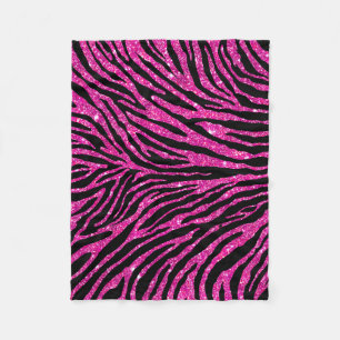 Couverture Polaire Motif Girly de zèbre de motif de parties