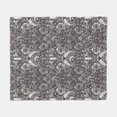 Couverture Polaire Motif gothique monochrome (Devant (Horizontal))