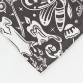 Couverture Polaire Motif gothique monochrome (Coin)