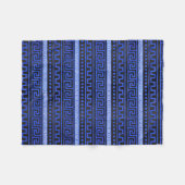 Couverture Polaire Motif grec traditionnel de méandre (Devant (Horizontal))