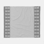 Couverture Polaire Motif gris argent Abstrait moderne (Devant (Horizontal))