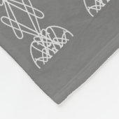 Couverture Polaire Motif gris argent Abstrait moderne (Coin)