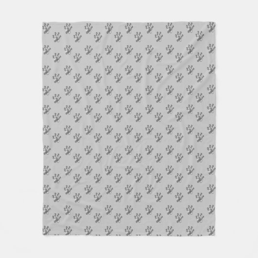 Couverture Polaire Motif gris argenté moderne (Devant)