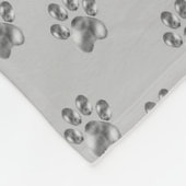 Couverture Polaire Motif gris argenté moderne (Coin)