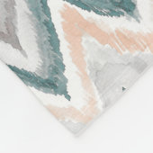 Couverture Polaire Motif gris pâle de lavage d'aquarelle de pêche (Coin)