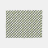 Couverture Polaire Motif gris vert tissé en diagonale (Devant (Horizontal))