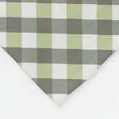 Couverture Polaire Motif gris vert tissé en diagonale (Coin)