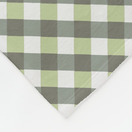 Couverture Polaire Motif gris vert tissé en diagonale (Coin)