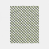 Couverture Polaire Motif gris vert tissé en diagonale (Devant)
