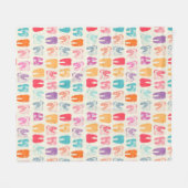 Couverture Polaire Motif grunge de dent (Devant (Horizontal))