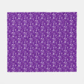 Couverture Polaire Motif heureux de flocons de neige de vacances pour (Devant (Horizontal))