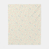 Couverture Polaire Motif heureux en pastel de dents (Devant)