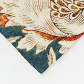 Couverture Polaire Motif Honeysuckle - Design de William Morris (Coin)