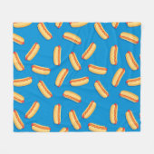 Couverture Polaire Motif Hotdogs de restauration rapide (Devant (Horizontal))