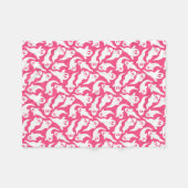 Couverture Polaire Motif hôte d'Halloween rose mignon (Devant (Horizontal))