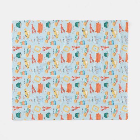 Couverture Polaire Motif Icônes Classic FRIENDS™ (Devant (Horizontal))