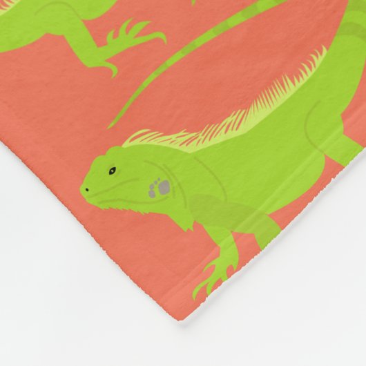 Couverture Polaire Motif Iguana Lizard (Coin)