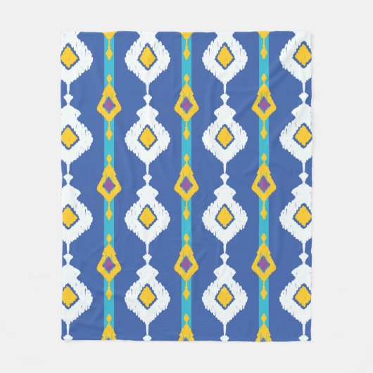 Couverture Polaire Motif Ikat sans soudure (Devant)